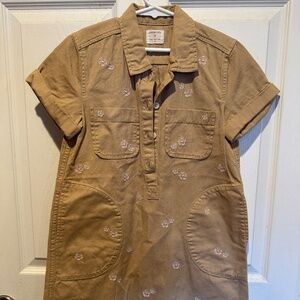 Girls' field dress in twill